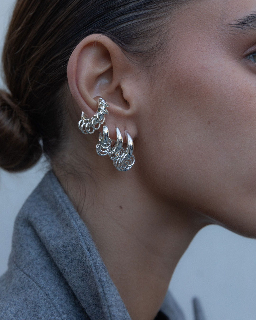 Pierced Hoop Earrings