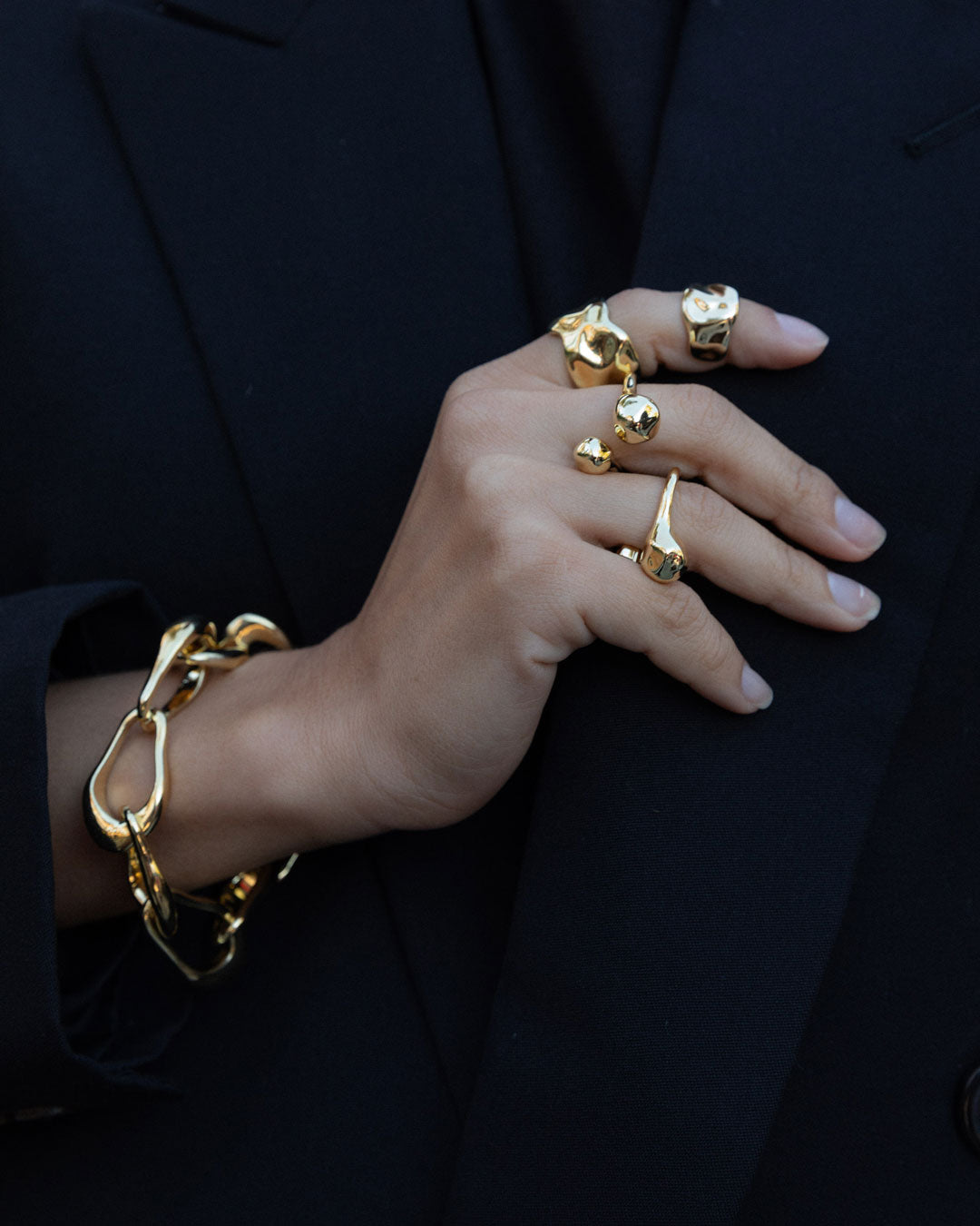 Hardcore Hammered Ring