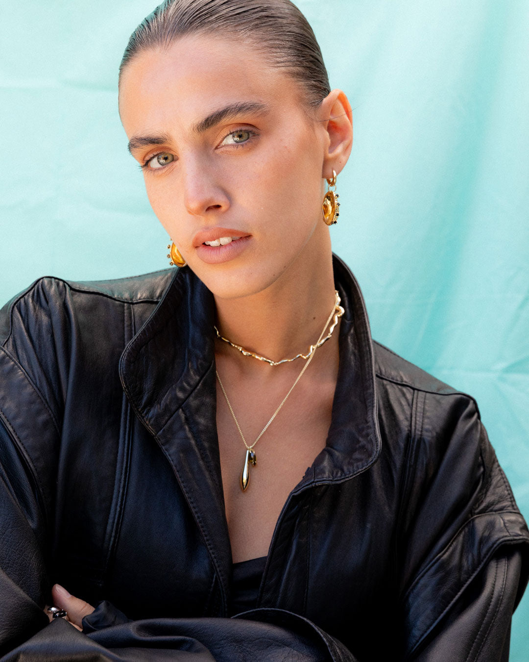 Salty Spiked Shell Earrings