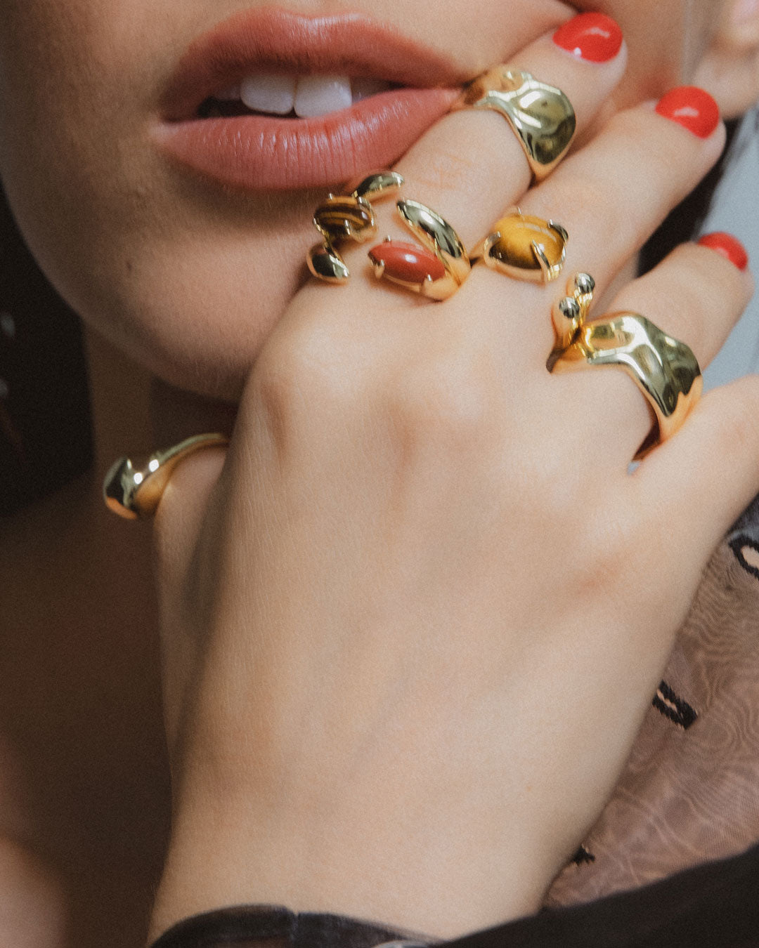 Cluster Gemstone Ring