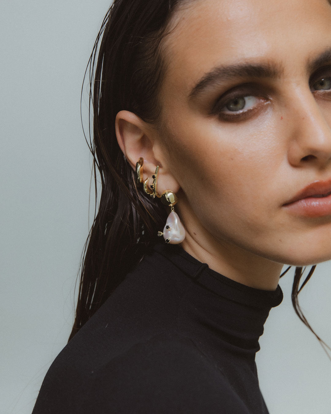 Prickly Pearl Studded Earrings