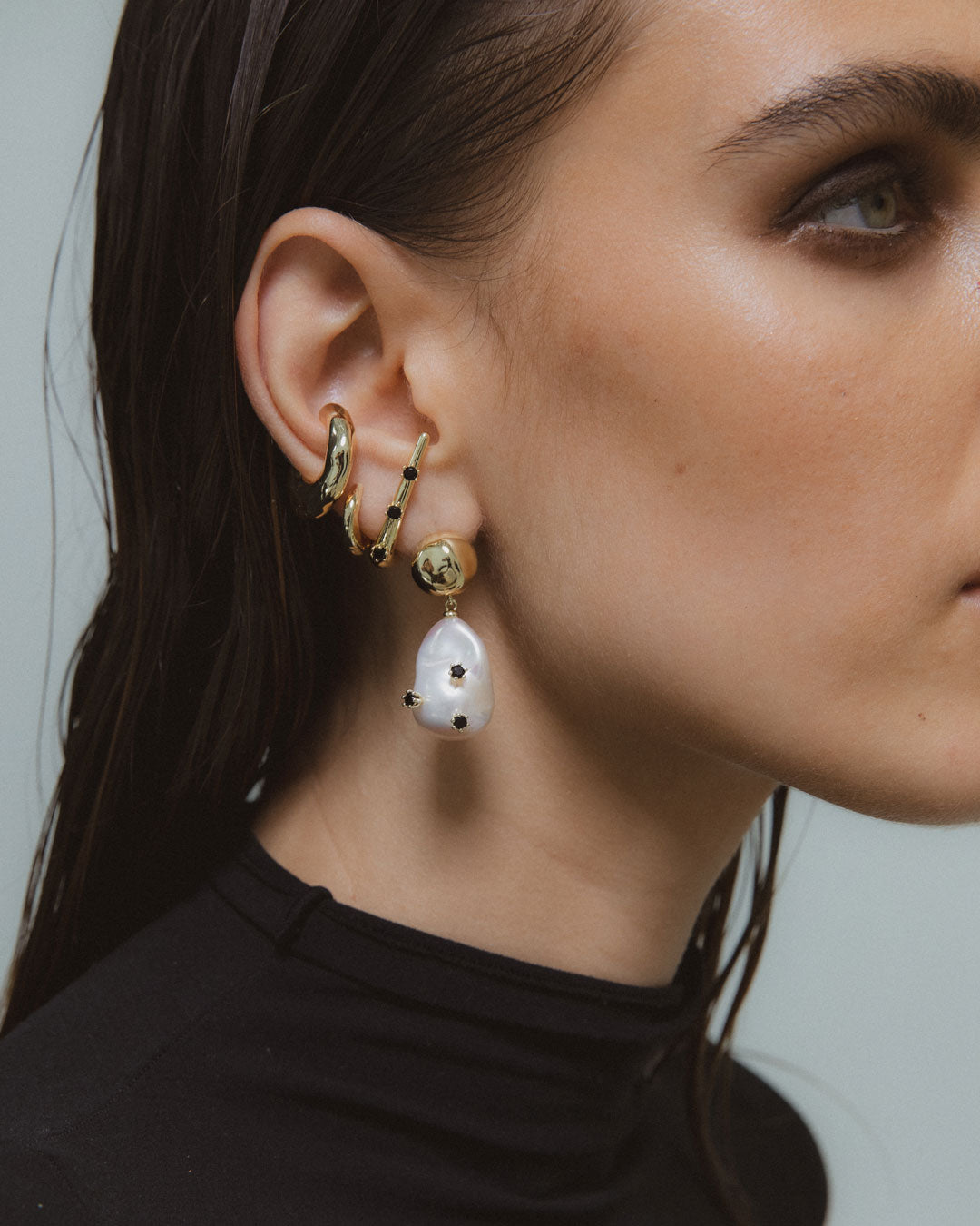 Prickly Pearl Studded Earrings