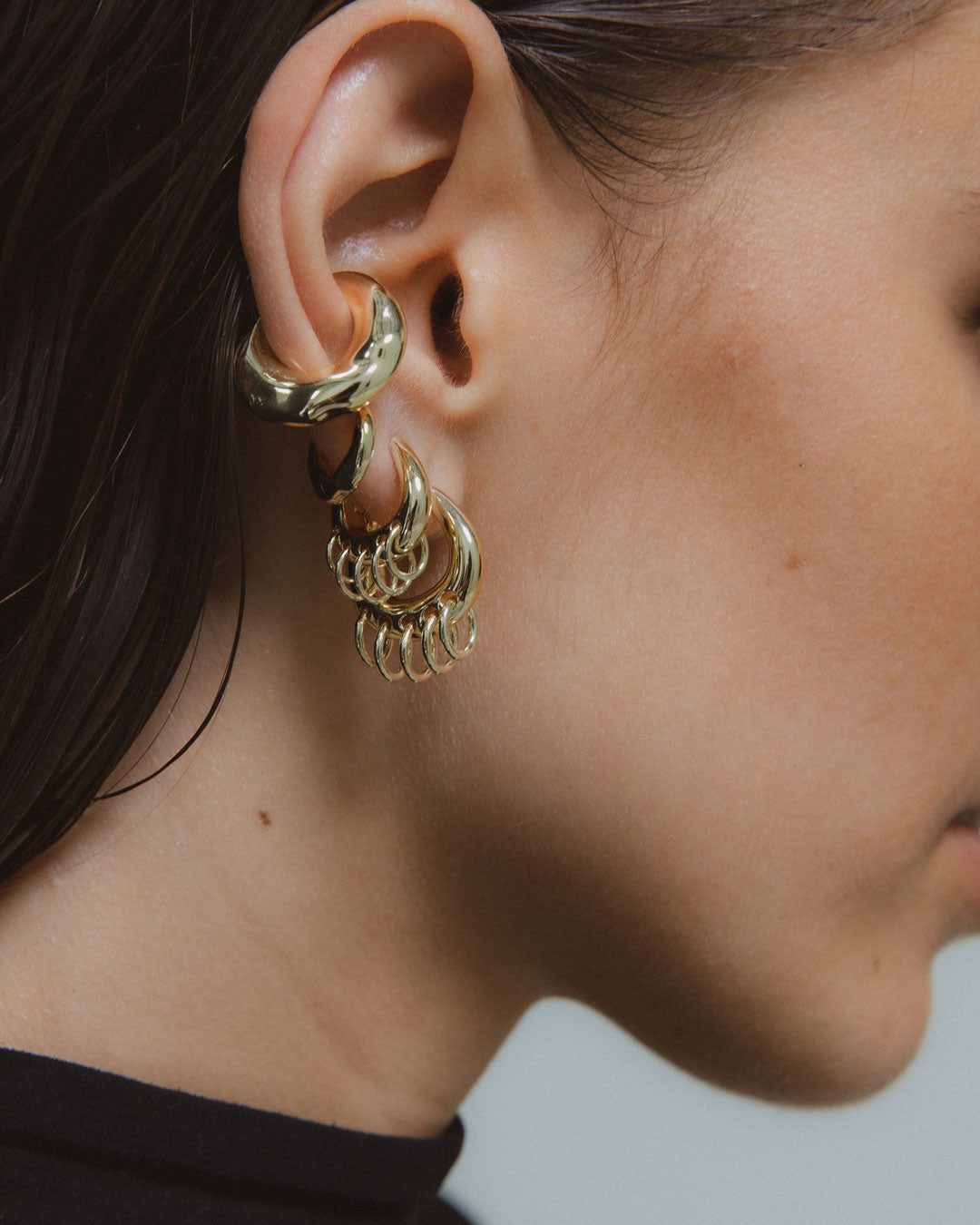 Pierced Hoop Earrings