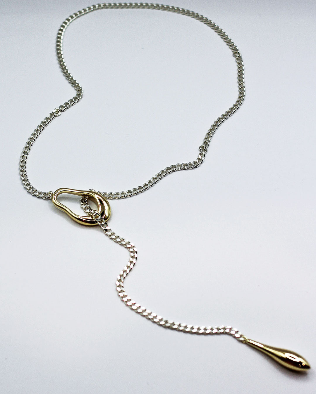 Collier goutte Lariat biologique