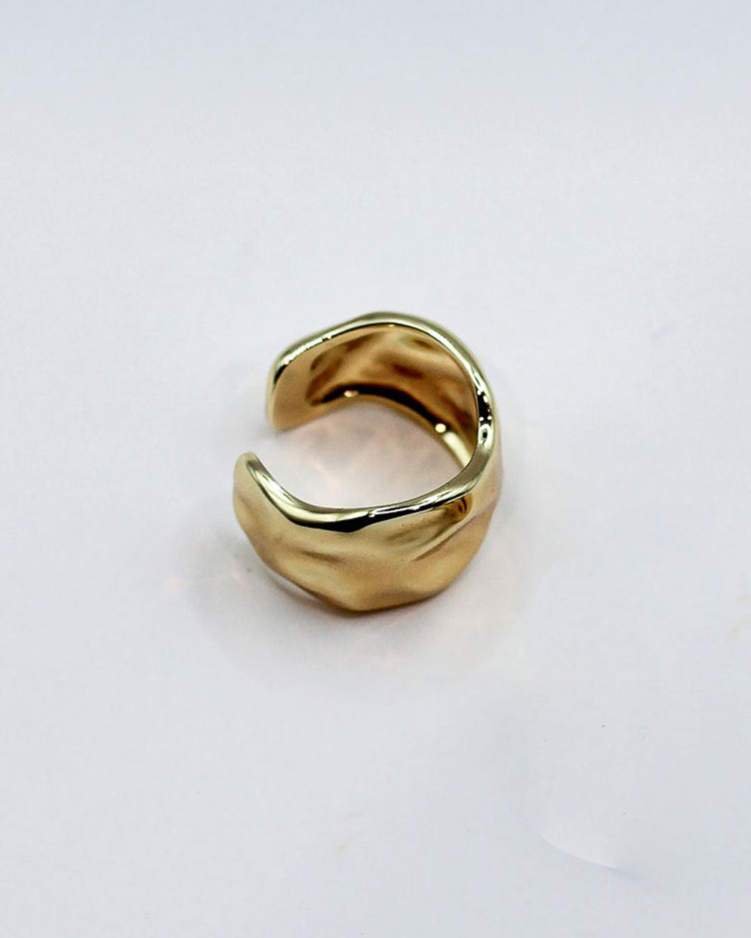 Rippled Shield Ring