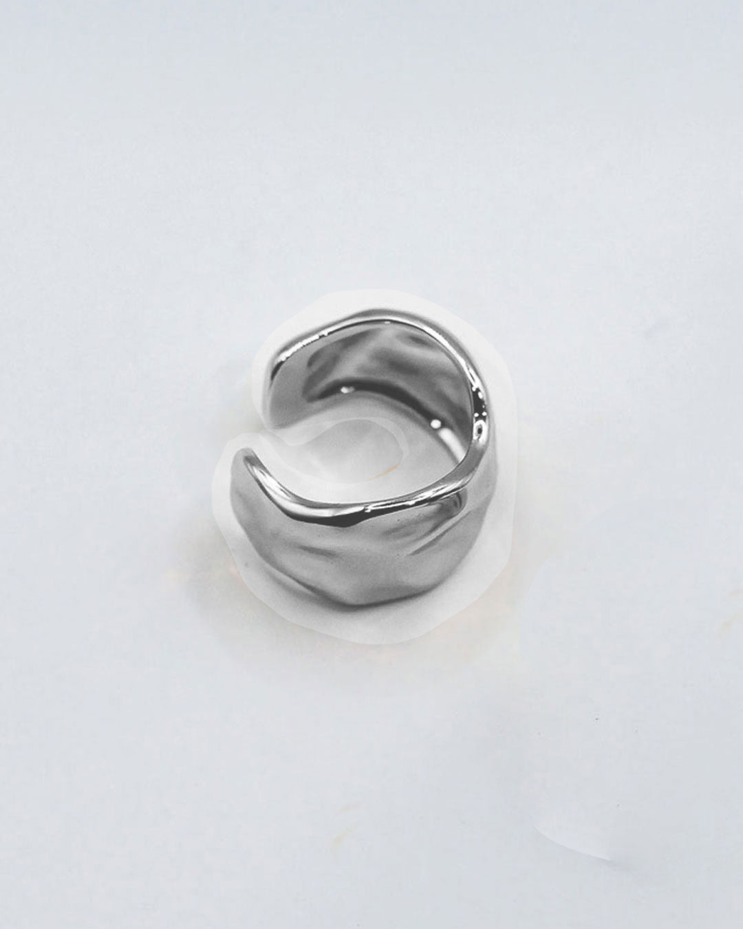 Rippled Shield Ring