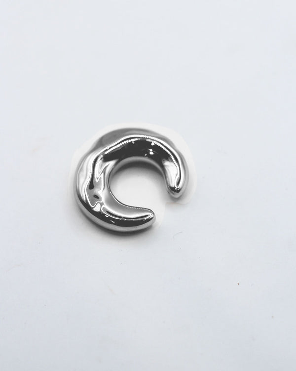 Mega Wonky Ear Cuff - Silver
