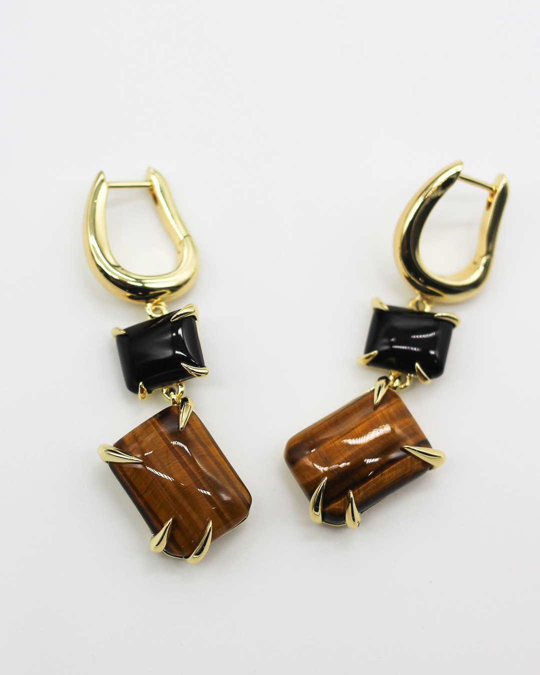 Double Drop Claw Earrings