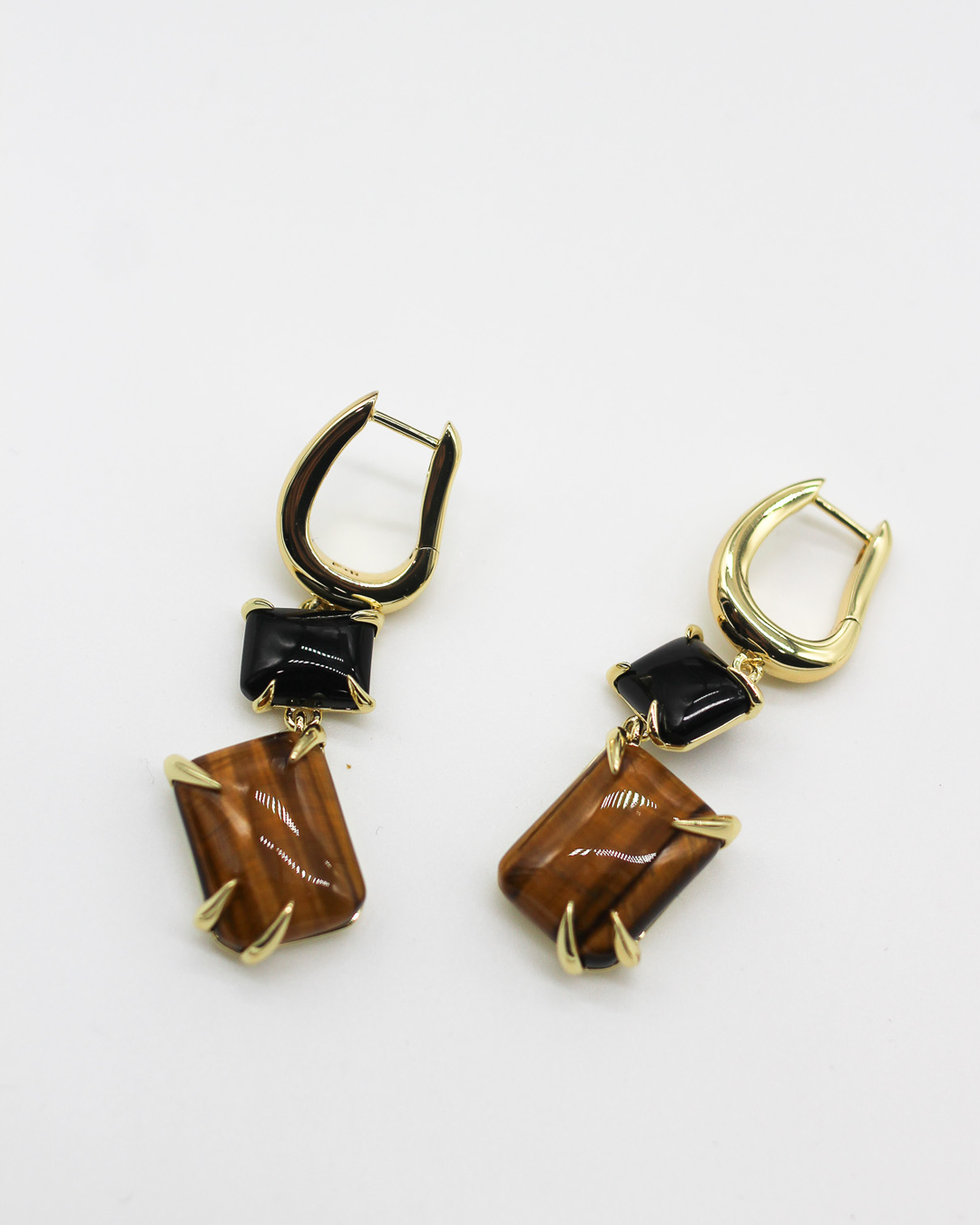 Double Drop Claw Earrings