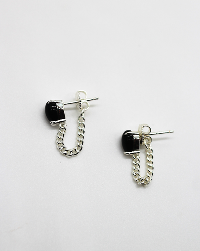 Annie Chain Earrings - Silver
