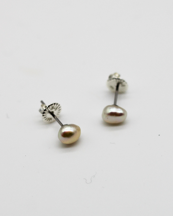 Baroque Pearl Stud Earrings