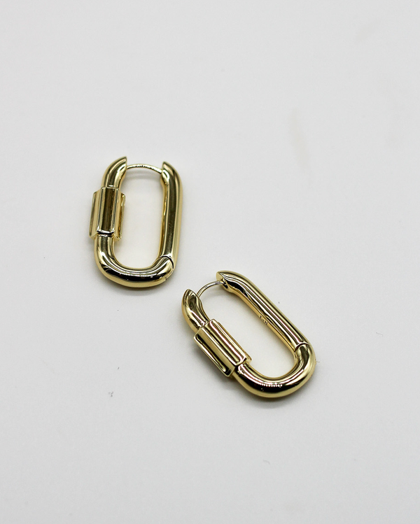 Boucles d'oreilles à petits maillons Désengager