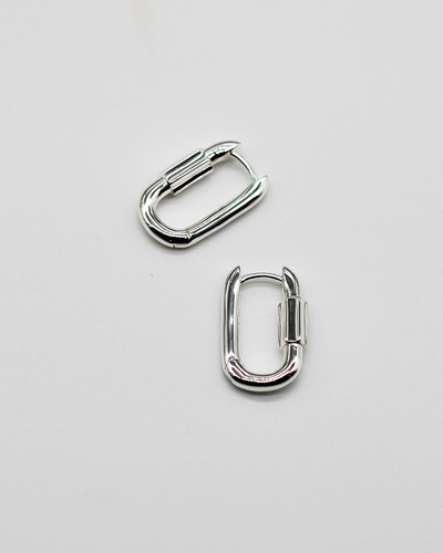 Disengage Link Earrings | Small - Silver