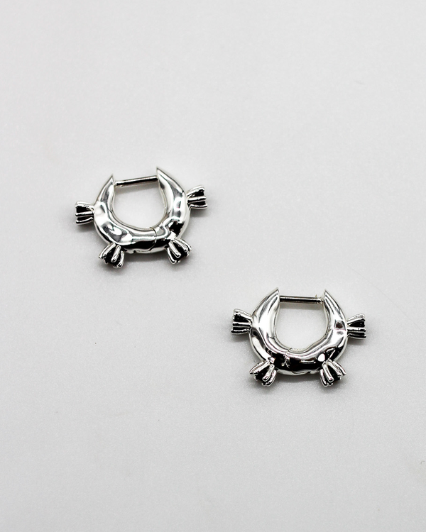 Adele Spiked Huggies - Silver