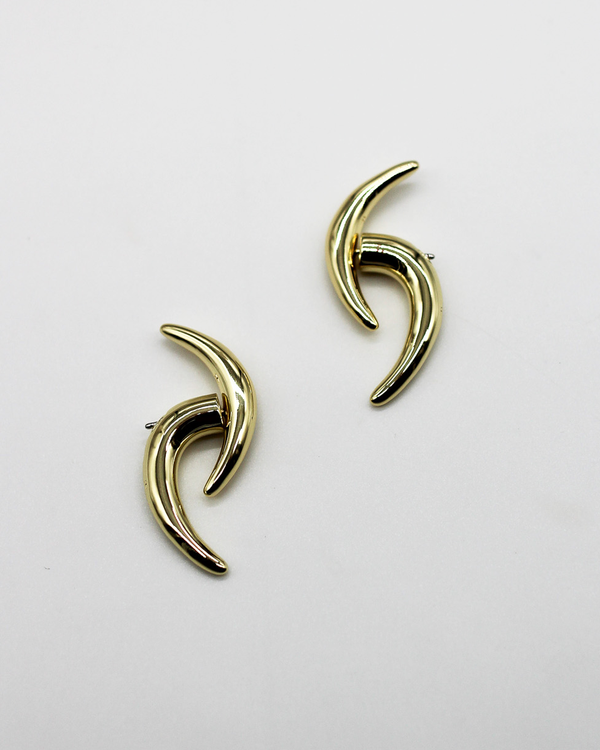 Lunar Eclipse Statement Earrings |  Gold